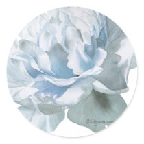 Blue Peony Wedding Seals stickers by lillyarts Blue Peony Wedding Seals stickers