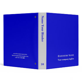 Blue - Personalized Office Binders binder