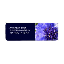 Blue Petals Custom Return Address Label
