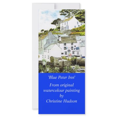 'Blue Peter Inn' Large Bookmark / Rack Card by picklelillysdad