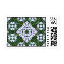Blue Phlox Kaleidoscope Postage Stamps