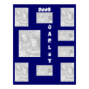 Blue Photo Collage 2009 Template posters