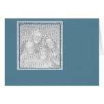 Blue Photo Frame Card