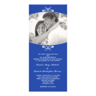 Blue Photo Wedding Invitation