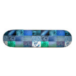 Blue Photography Collage Skateboard Decks