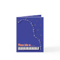 Blue Piano Recital Invitation cards