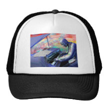 Blue Piano Trucker Hat