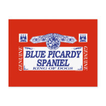 Blue Picardy Spaniel postcards