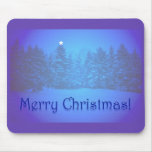Blue Pines Star Mouse Pad