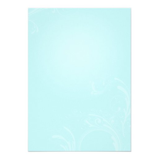Blue pink cherry blossoms wedding invitation