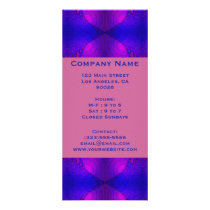 blue pink circles rack cards