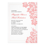 blue & pink damask vineyard wedding invitations invitations