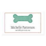 Blue/Pink Dog Bone Business Card Design