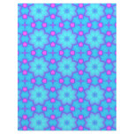 Blue & Pink Flowers Circles Scrapbook Paper Pages Letterhead