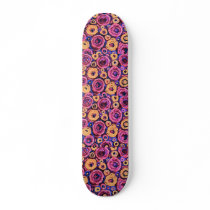 BLUE & PINK FLOWERS  SKATEBOARD