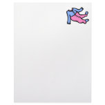 blue & pink footy PJ's Personalized Letterhead