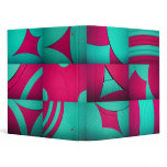Blue & Pink Kaleidoscope 1" Avery Binder