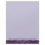 blue pink letterhead