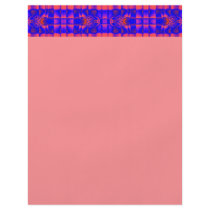 blue pink pattern flyer design