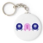 Blue Pink Pom Pom Babies Keychain