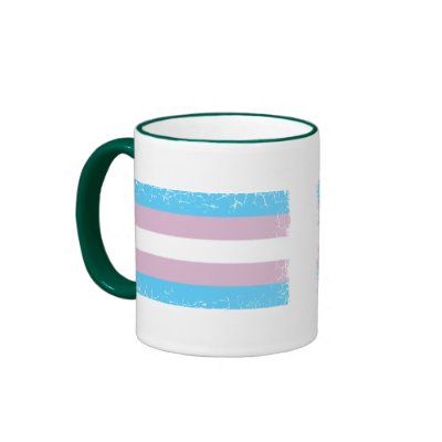 Blue Pink Stripe Mug by eelkat