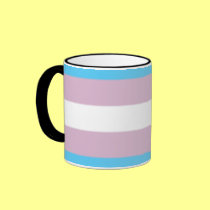 Blue Pink Stripe mugs