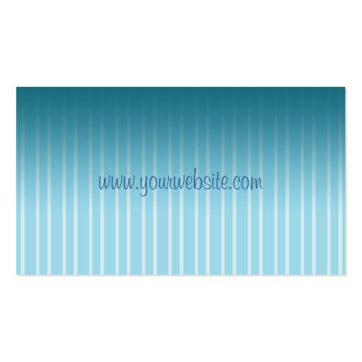 Blue Pinstripe Buisness Card Business Cards (back side)