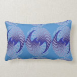 Blue Pinwheel Swirls pillows