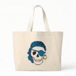 Blue Pirate Skull Bag