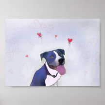 Blue Pit Good Dog Poster