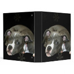 Blue pitbull puppy binder