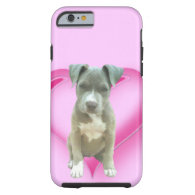 Blue pitbull puppy iPhone 6 case