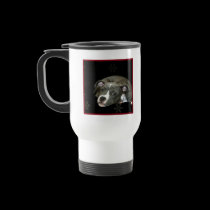 Blue Pitbull puppy mug