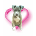 Blue pitbull puppy t-shirt
