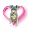 Blue pitbull puppy t-shirt
