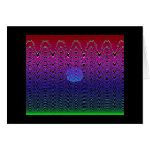 Blue Pixel Sunset #7 (card)