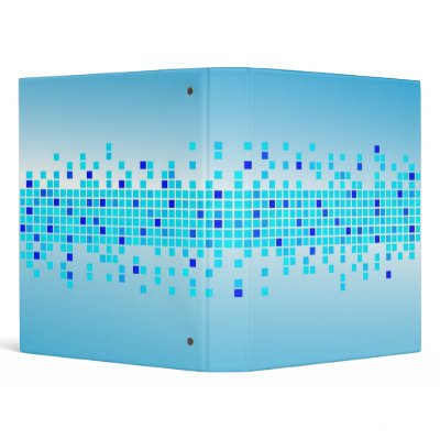 Blue Pixels Binder by JAM_Design