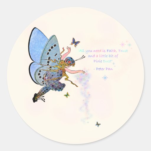 Blue Pixie Dust Stickers