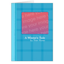 Blue Plaid Book Cards