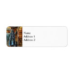 Blue Plaid Jacket in Cabin Custom Return Address Label