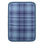 Blue Plaid Skull MacBook Air Sleeve