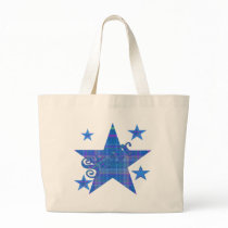 Blue Plaid STAR bags