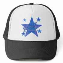 Blue Plaid STAR hats by dollface766 Blue Plaid STAR hats