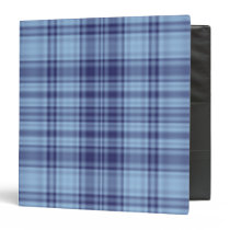 Blue Plaid binders