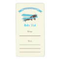 Blue Plane Bookplate label