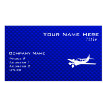 Blue Plane Business Card Templates