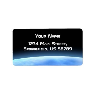 blue planet address label by M_Cavet