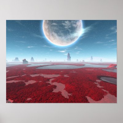 Blue Planet Print by 3DdesktopsUK