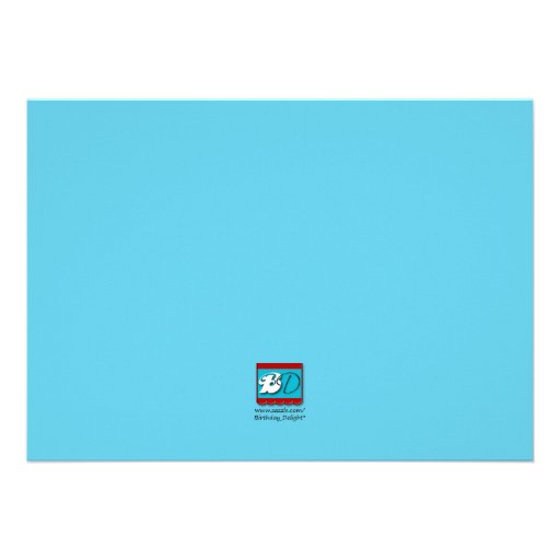Blue Plasma Ball Birthday Party Invitations