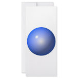 Blue Plastic ball graphic design background icon Rack Card Design